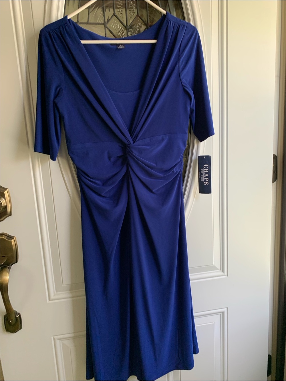 Chaps Royal Blue Stretch Dress